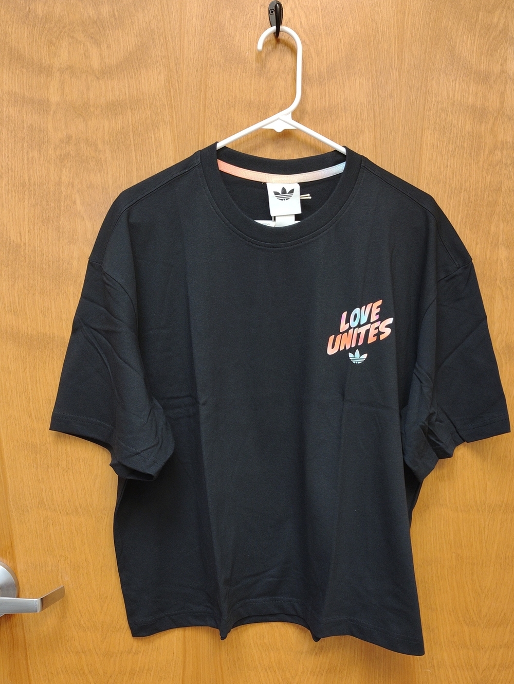 adidas Love Unites Graphic Tee In Black